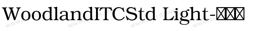 WoodlandITCStd Light字体转换